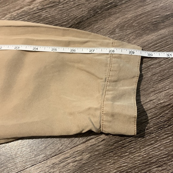 Risen NWT Tan Jean Jacket with Collared Neckline and Long Sleeves Size Large - Picture 13 of 16